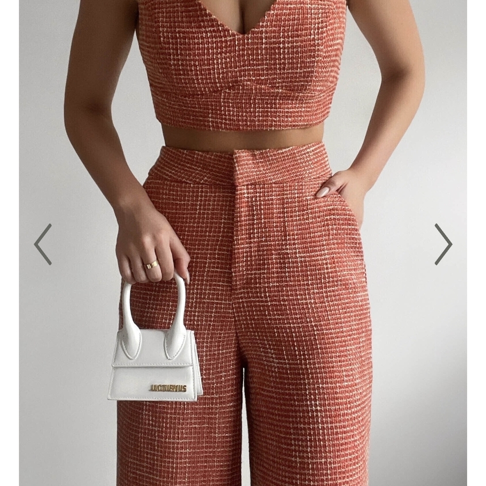 Shopo Adelaide Wide Leg Pants in Burnt Orange
